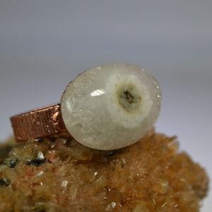 TVD Solar Quartz Crystal w/Mossy Inclusions Ring
